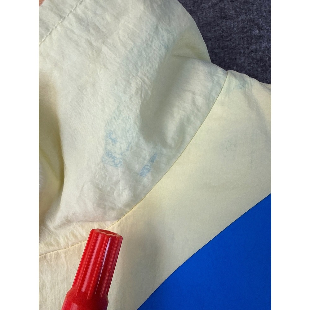 Pink Dolphin Colorblock Windbreaker Blue Pink Yellow Rare Ghost Zip Mens Size S - Picture 3 of 16